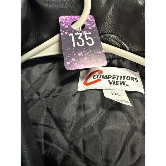 Vintage Jeff Gordon Jacket Men's 2XL NASCAR Faux Leather DuPont Motorsports - Picture 12 of 12